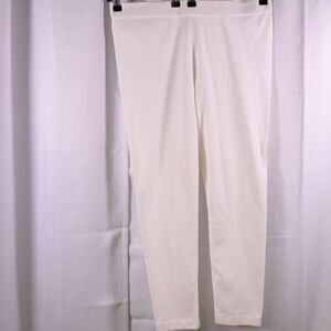 Lauren Ralph Lauren White Pull On Ankle Pants Womens 12 34x27
